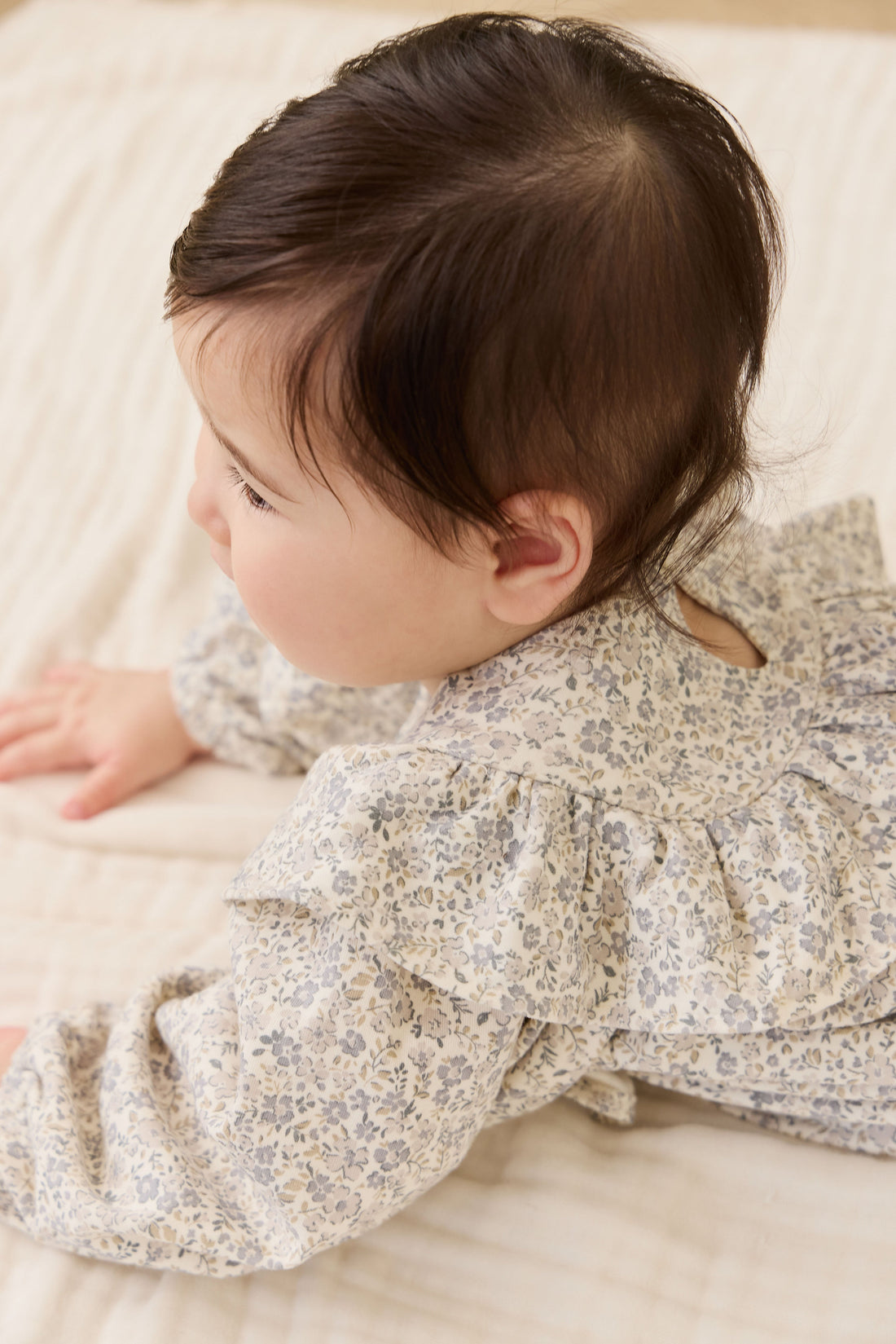 Organic Cotton Aurora Playsuit - Tully Grey Childrens Playsuit from Jamie Kay Australia