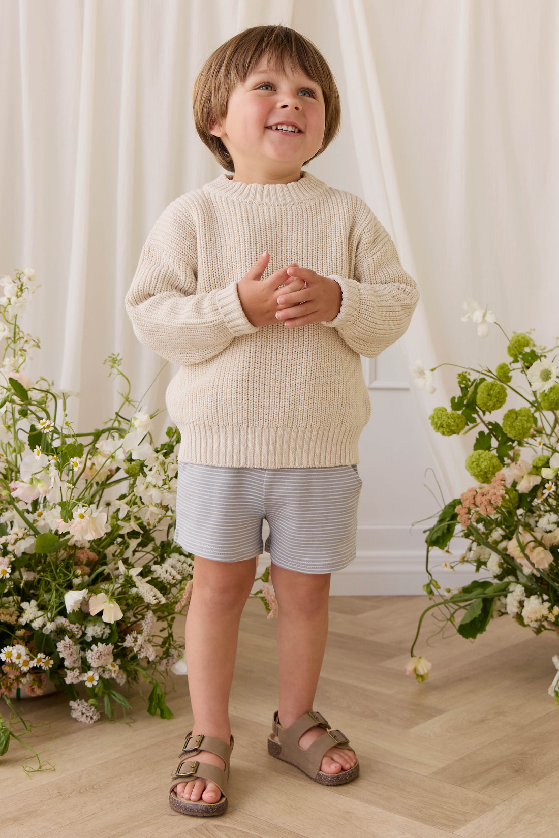 Johan Knit Jumper - Vanilla Childrens Jumper from Jamie Kay Australia