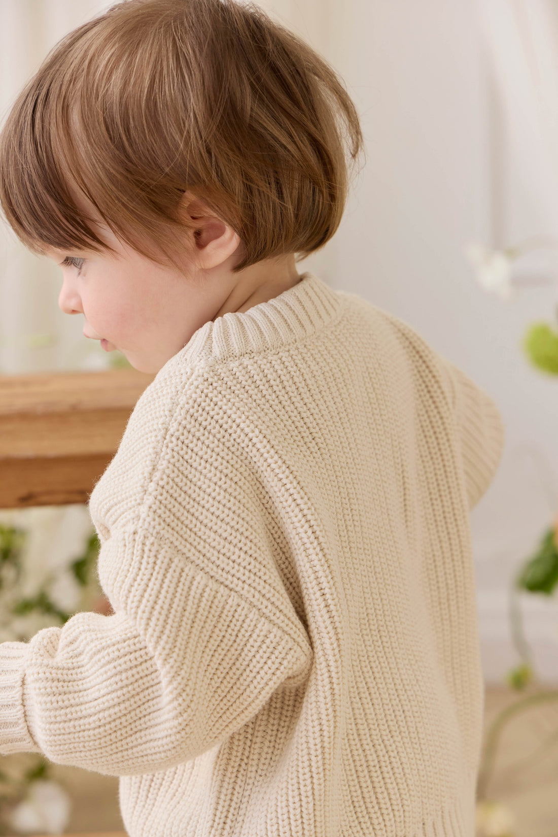 Johan Knit Jumper - Vanilla Childrens Jumper from Jamie Kay Australia