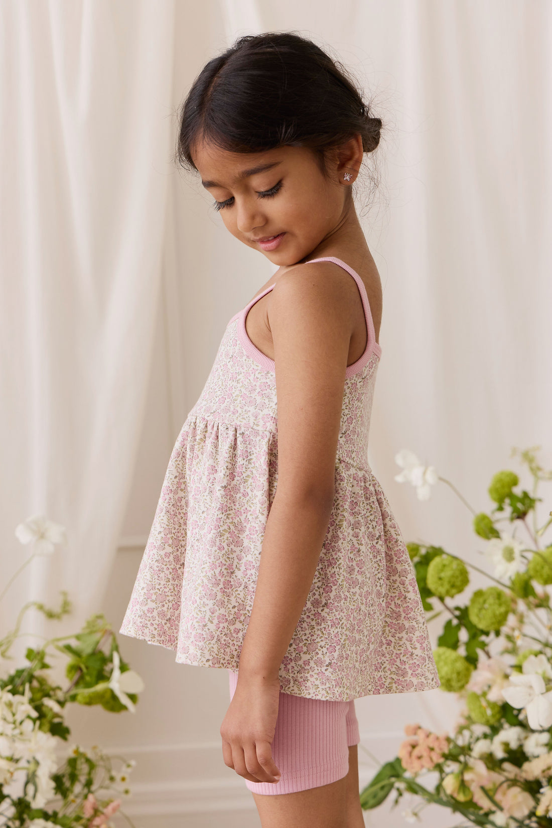 Organic Cotton Modal Elisa Short - Vintage Violet Childrens from Jamie Kay Australia