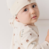 Organic Cotton Knot Beanie - Le Champignon Childrens Hat from Jamie Kay Australia