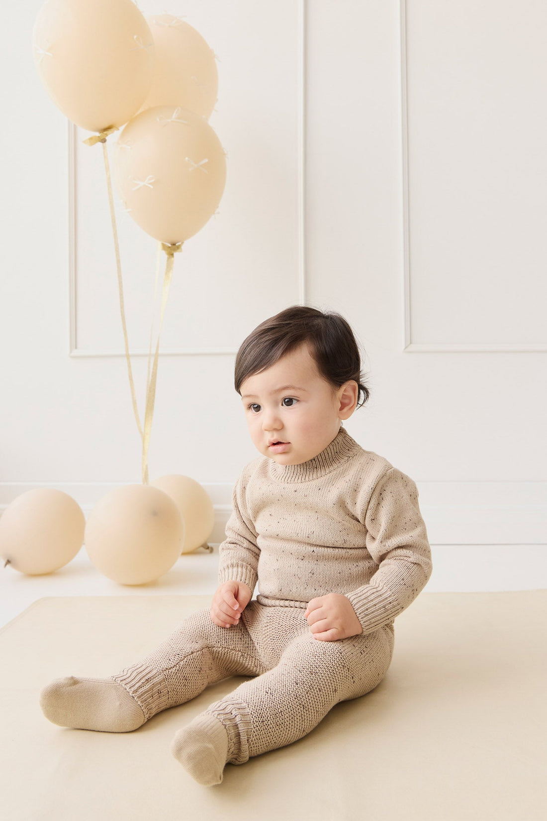 Matthew Jumper - Malt Fleck Childrens Jumper from Jamie Kay Australia