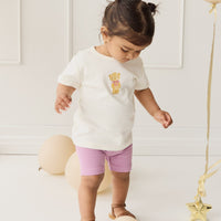 Pima Cotton Aude Tee - Cloud Little Georgie Childrens Top from Jamie Kay Australia