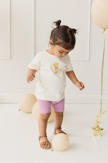 Pima Cotton Aude Tee - Cloud Little Georgie Childrens Top from Jamie Kay Australia