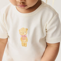 Pima Cotton Aude Tee - Cloud Little Georgie Childrens Top from Jamie Kay Australia