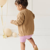 Emily Knitted Cardigan - Caramel Cream Childrens Cardigan from Jamie Kay Australia