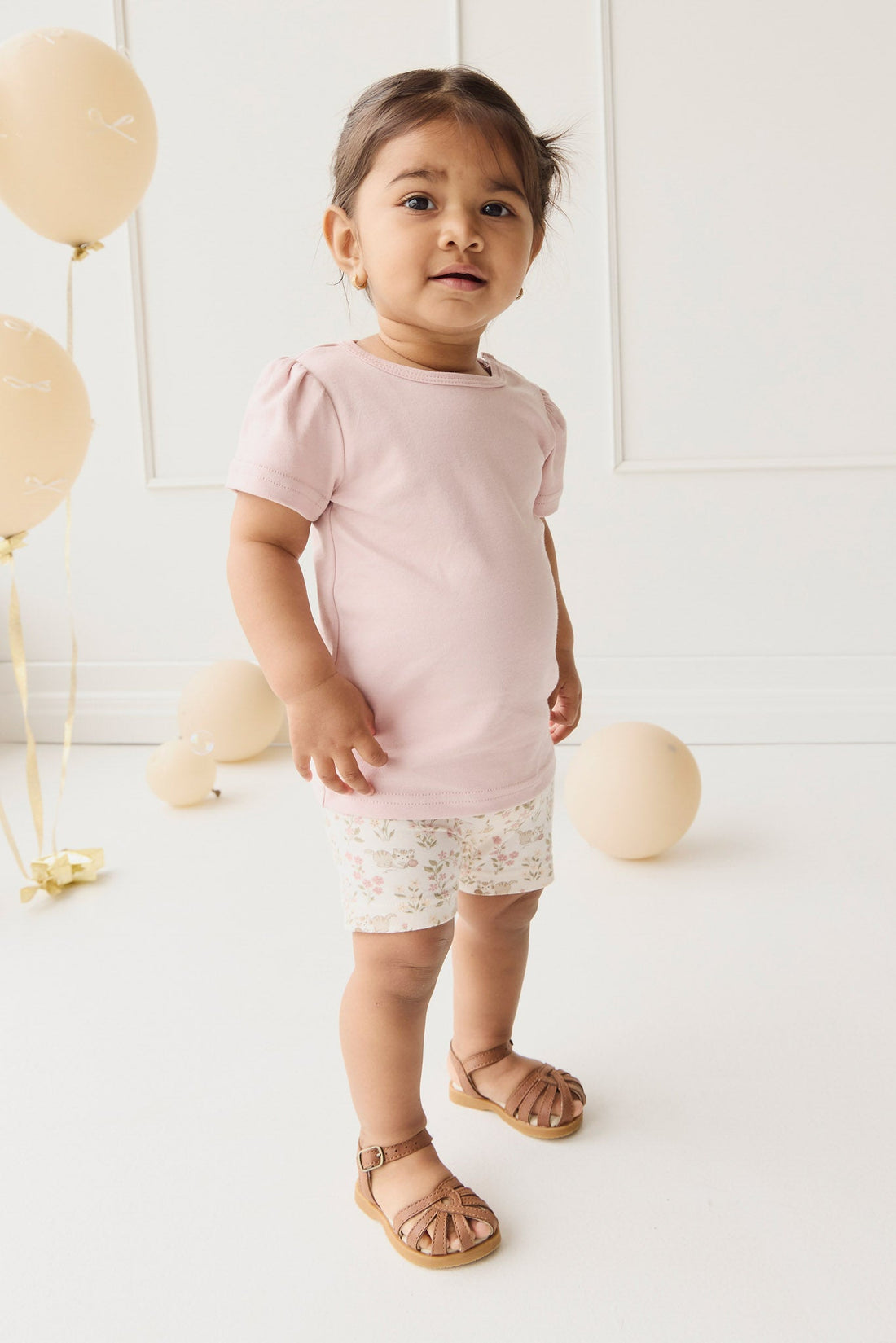 Pima Cotton Tasha Top - Dusky Pink Childrens Top from Jamie Kay Australia