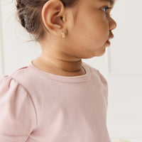 Pima Cotton Tasha Top - Dusky Pink Childrens Top from Jamie Kay Australia