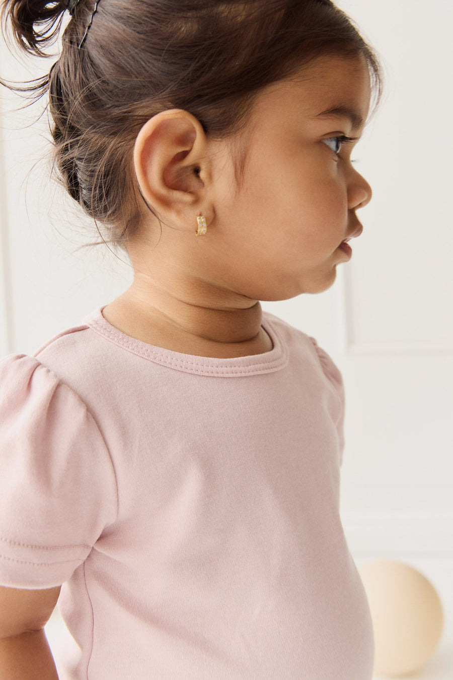 Pima Cotton Tasha Top - Dusky Pink Childrens Top from Jamie Kay Australia