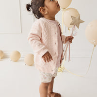 Cable Knitted Jumper - Ballet Pink Childrens Jumper from Jamie Kay Australia