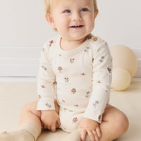 Organic Cotton Fernley Bodysuit - Le Champignon Childrens Bodysuit from Jamie Kay Australia