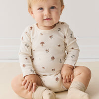 Organic Cotton Fernley Bodysuit - Le Champignon Childrens Bodysuit from Jamie Kay Australia