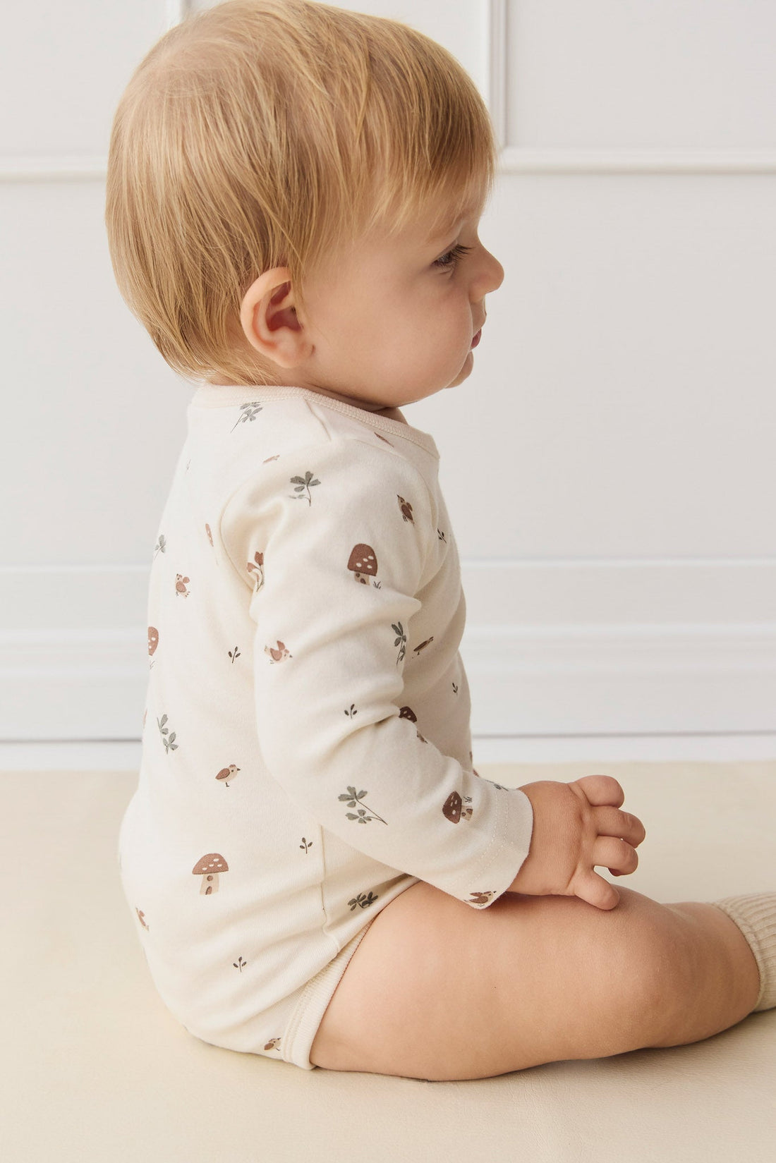 Organic Cotton Fernley Bodysuit - Le Champignon Childrens Bodysuit from Jamie Kay Australia