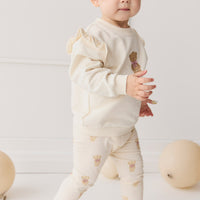 Organic Cotton Maple Sweatshirt - Cloud Little Georgie Childrens Top from Jamie Kay Australia