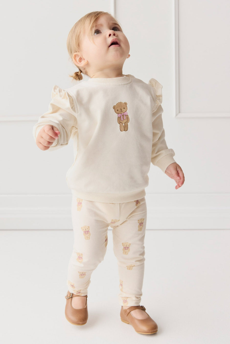 Organic Cotton Maple Sweatshirt - Cloud Little Georgie Childrens Top from Jamie Kay Australia