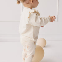 Organic Cotton Maple Sweatshirt - Cloud Little Georgie Childrens Top from Jamie Kay Australia