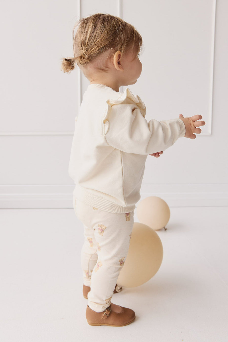 Organic Cotton Maple Sweatshirt - Cloud Little Georgie Childrens Top from Jamie Kay Australia