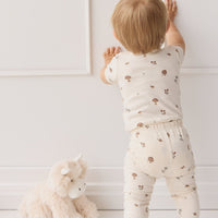 Organic Cotton Everyday Legging - Le Champignon Childrens Legging from Jamie Kay Australia