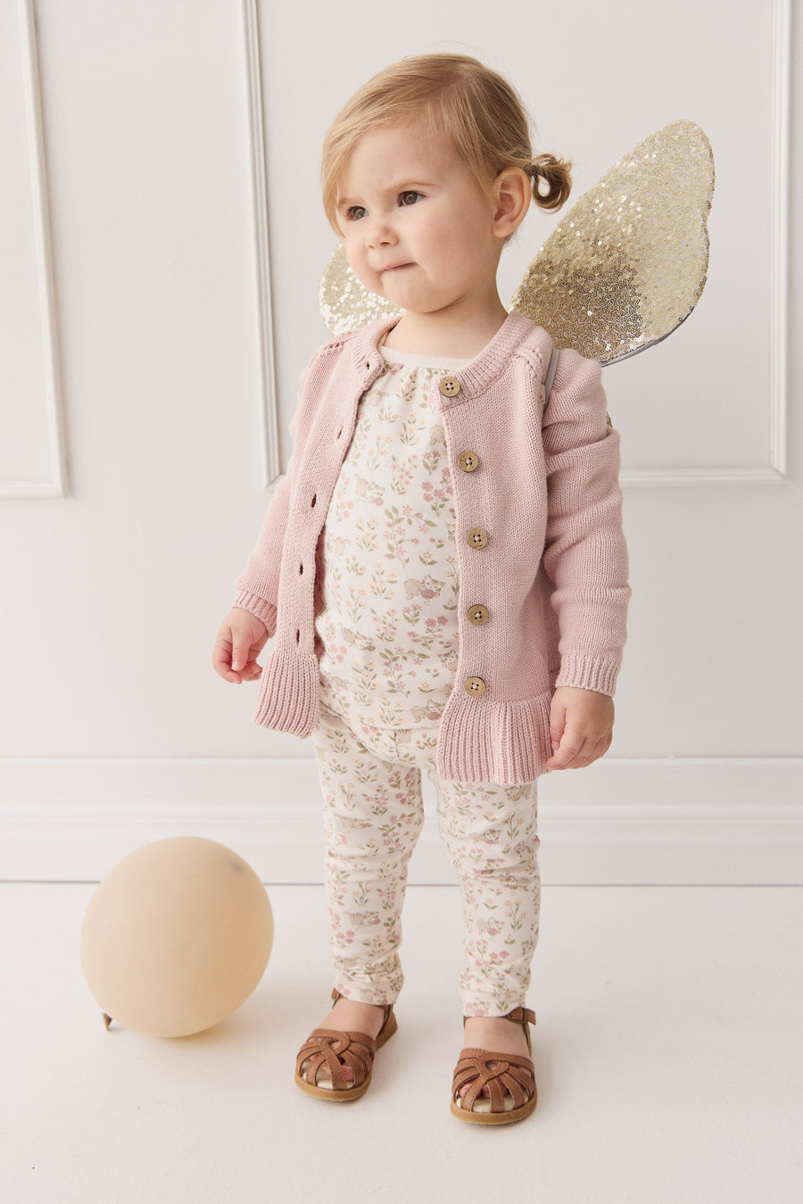 Ava Cardigan - Shell Pink Childrens Cardigan from Jamie Kay Australia