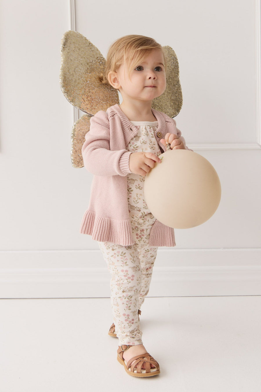 Organic Cotton Everyday Legging - Moons Woolen Ball Childrens Legging from Jamie Kay Australia