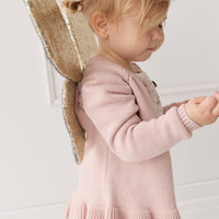 Ava Cardigan - Shell Pink Childrens Cardigan from Jamie Kay Australia