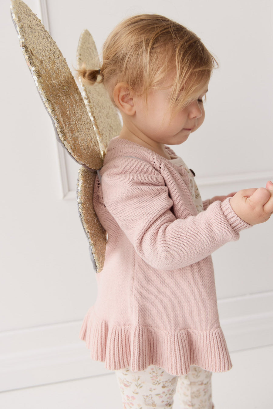 Ava Cardigan - Shell Pink Childrens Cardigan from Jamie Kay Australia