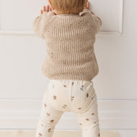 Organic Cotton Everyday Legging - Le Champignon Childrens Legging from Jamie Kay Australia