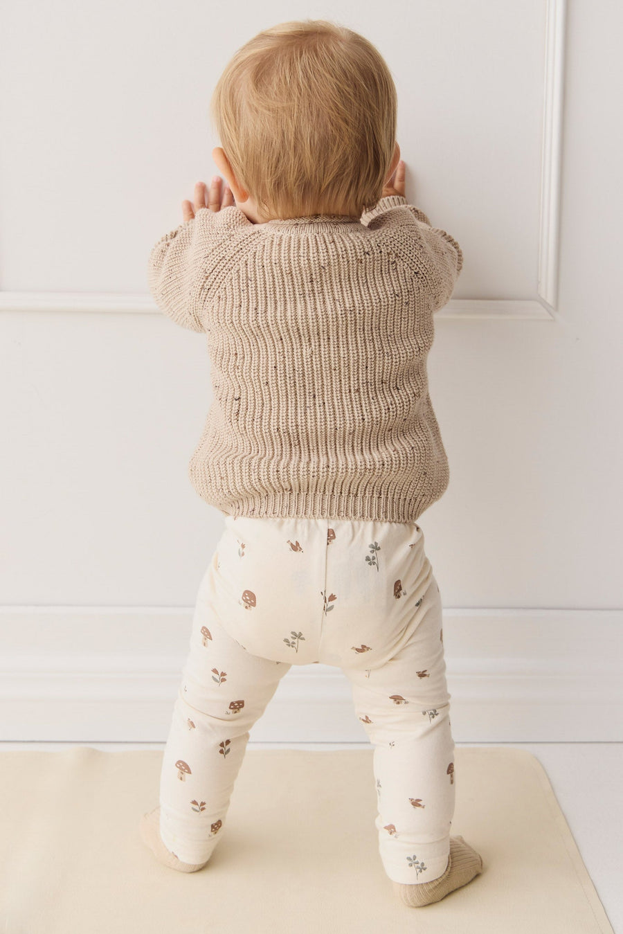 Sam Knitted Jumper - Malt Fleck Childrens Jumper from Jamie Kay Australia