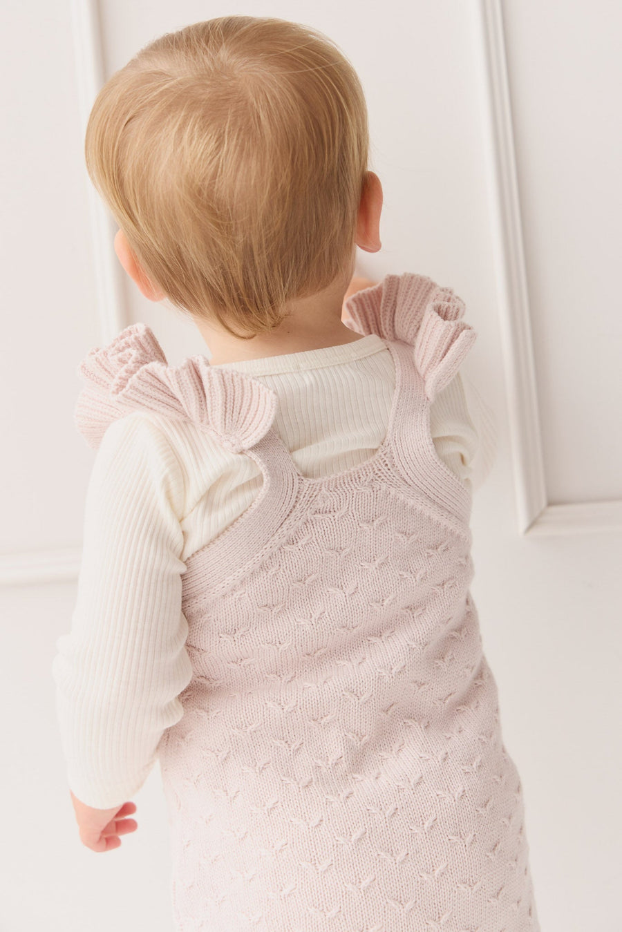 Mia Kintted Onepiece - Soft Misty Rose Childrens Onepiece from Jamie Kay Australia