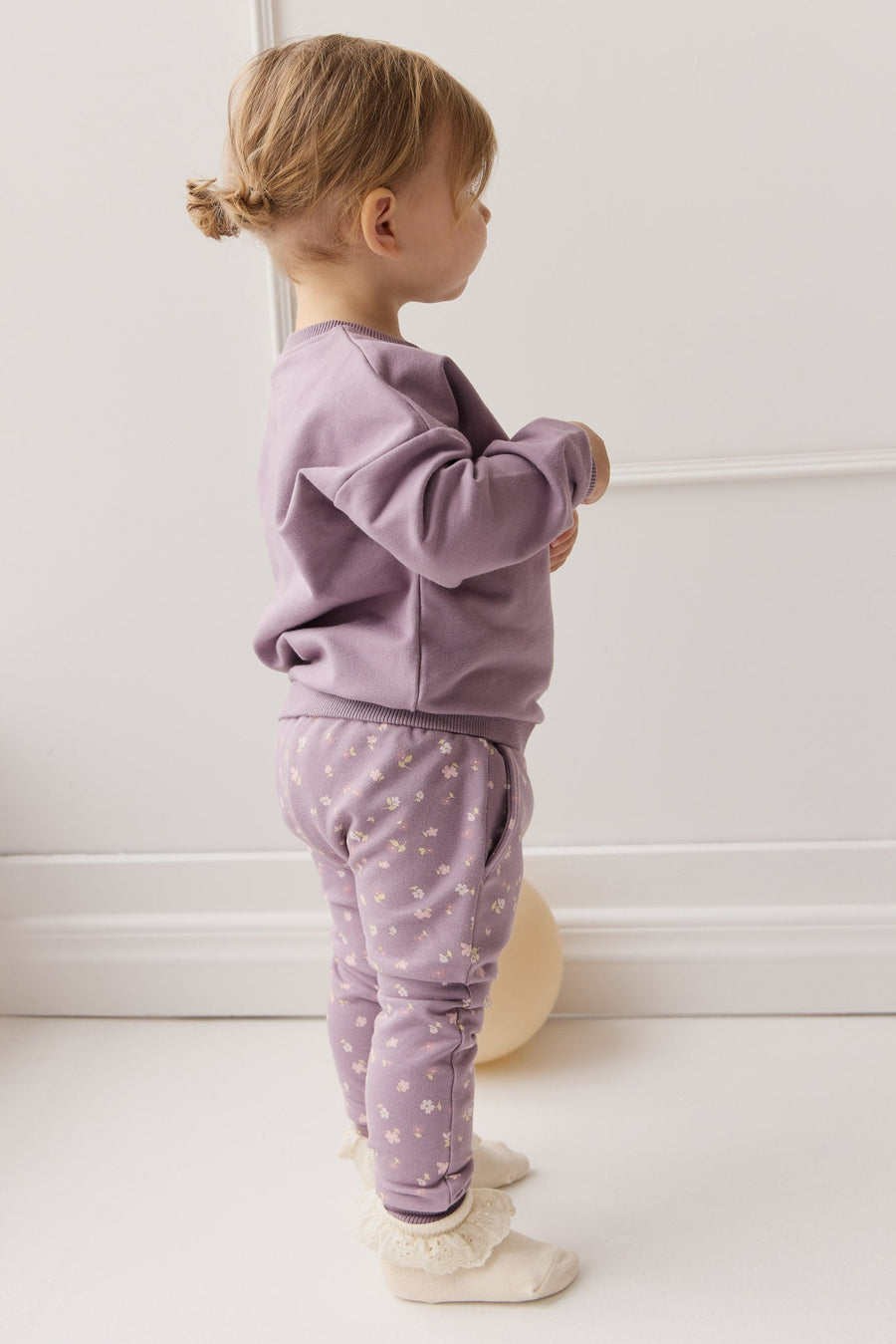 Organic Cotton Morgan Track Pant - Briella Quail Childrens Pant from Jamie Kay Australia