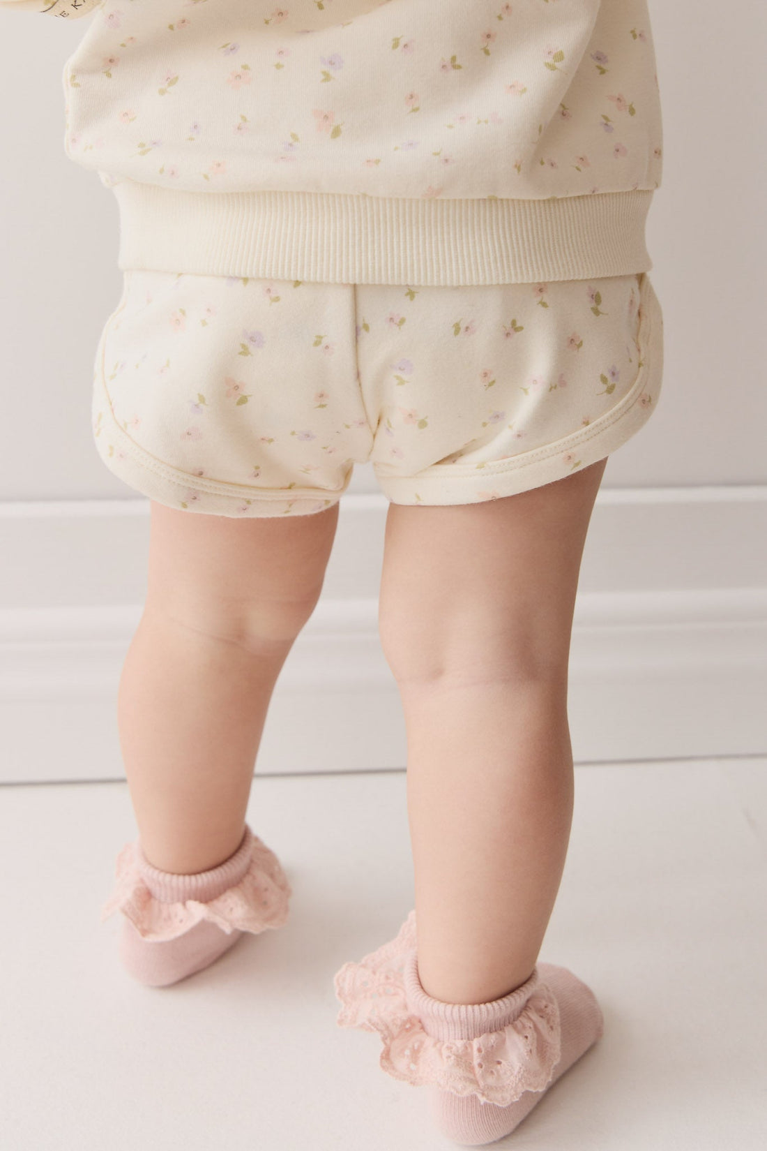 Organic Cotton Ivy Shortie - Briella Whisper Childrens Short from Jamie Kay Australia