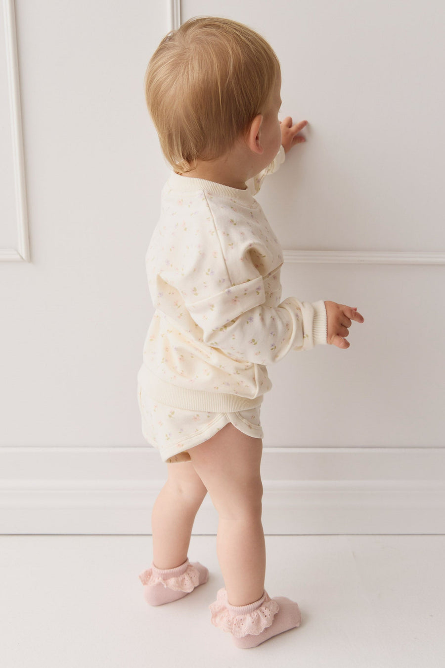 Organic Cotton Damien Sweatshirt - Briella Whisper Childrens Top from Jamie Kay Australia