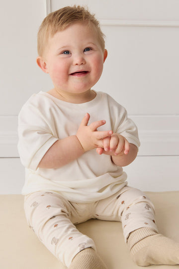 Pima Cotton Eddie Tee - Parchment Childrens Top from Jamie Kay Australia