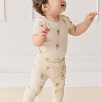 Organic Cotton Everyday Legging - Little Ted Childrens Legging from Jamie Kay Australia