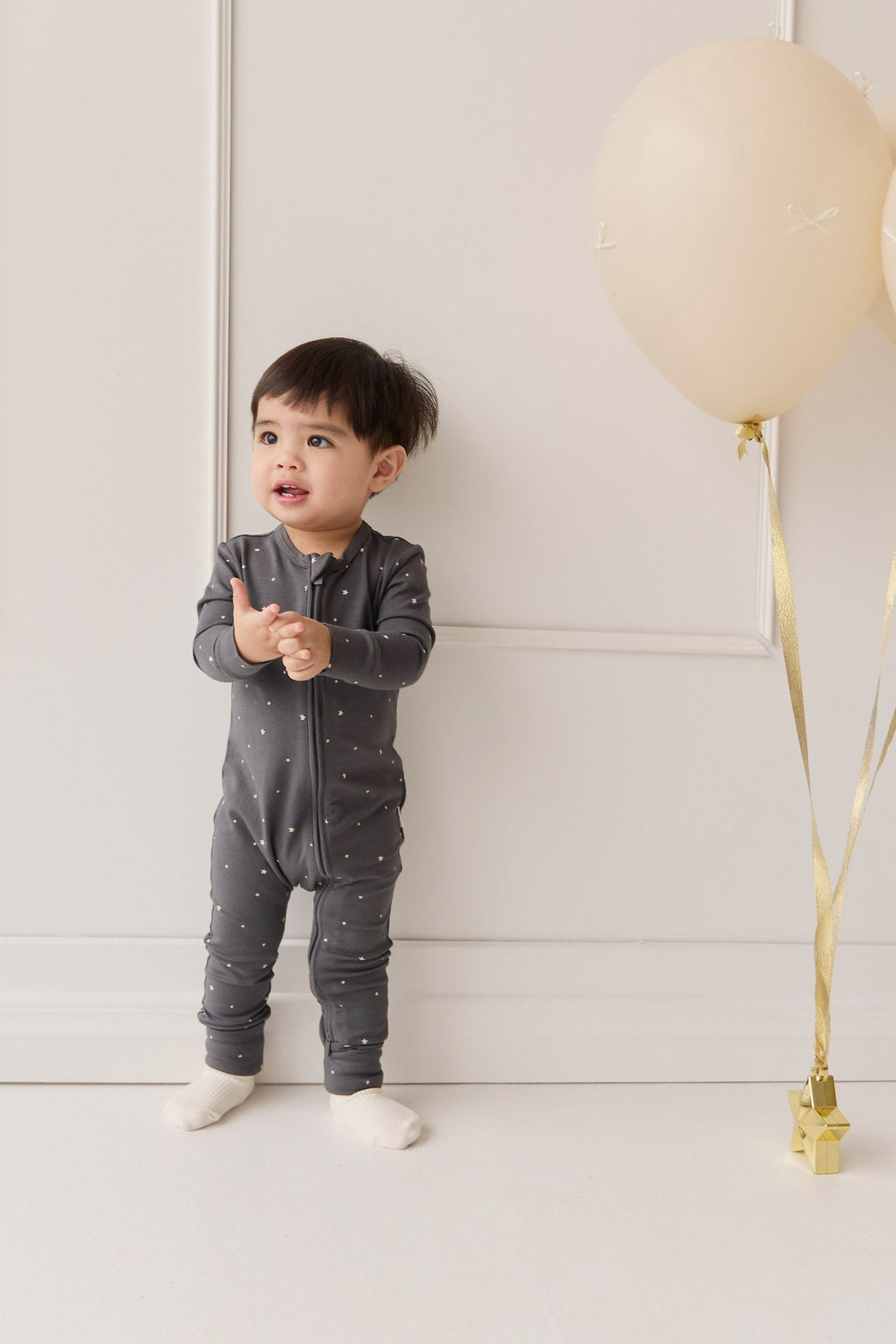 Organic Cotton Modal Frankie Onepiece - Milky Way Icelandic Childrens Onepiece from Jamie Kay Australia