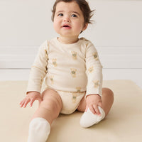 Organic Cotton Fernley Bodysuit - Little Ted Childrens Bodysuit from Jamie Kay Australia