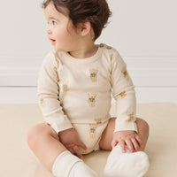 Organic Cotton Fernley Bodysuit - Little Ted Childrens Bodysuit from Jamie Kay Australia