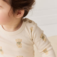 Organic Cotton Fernley Bodysuit - Little Ted Childrens Bodysuit from Jamie Kay Australia