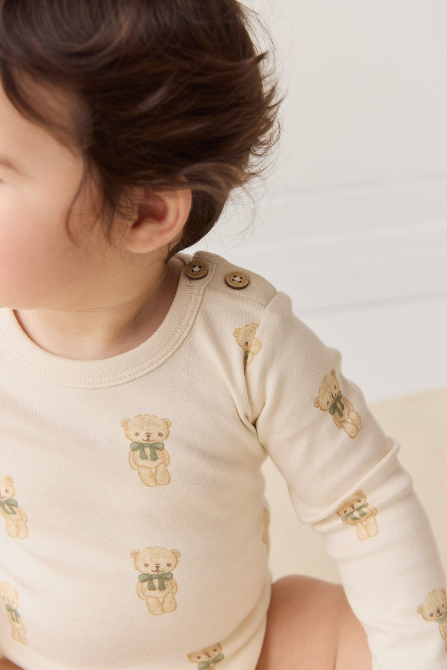 Organic Cotton Fernley Bodysuit - Little Ted Childrens Bodysuit from Jamie Kay Australia