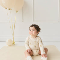 Organic Cotton Fernley Bodysuit - Little Ted Childrens Bodysuit from Jamie Kay Australia