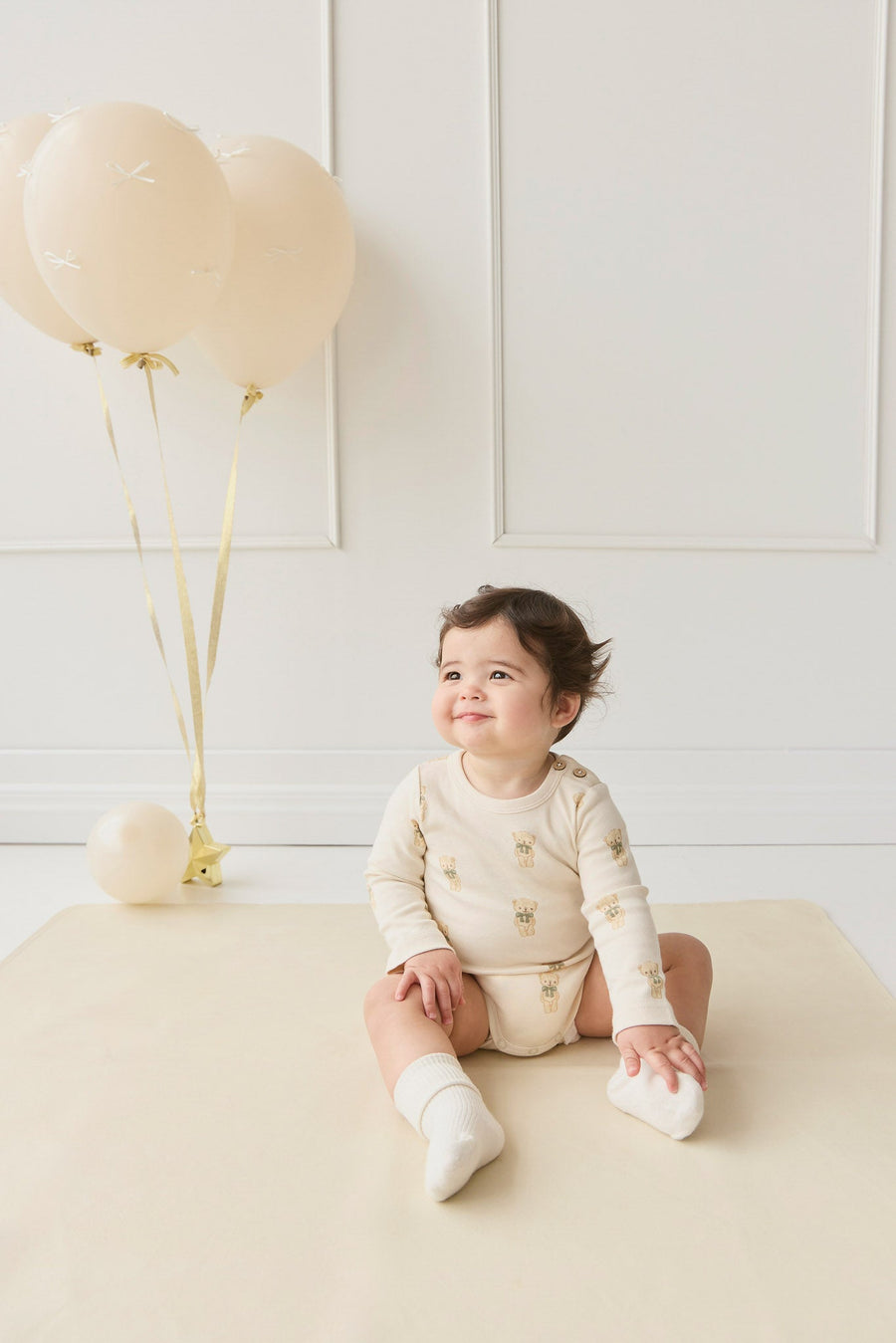 Organic Cotton Fernley Bodysuit - Little Ted Childrens Bodysuit from Jamie Kay Australia