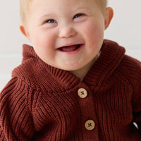 Ollie Cardigan - Fox Marle Childrens Cardigan from Jamie Kay Australia