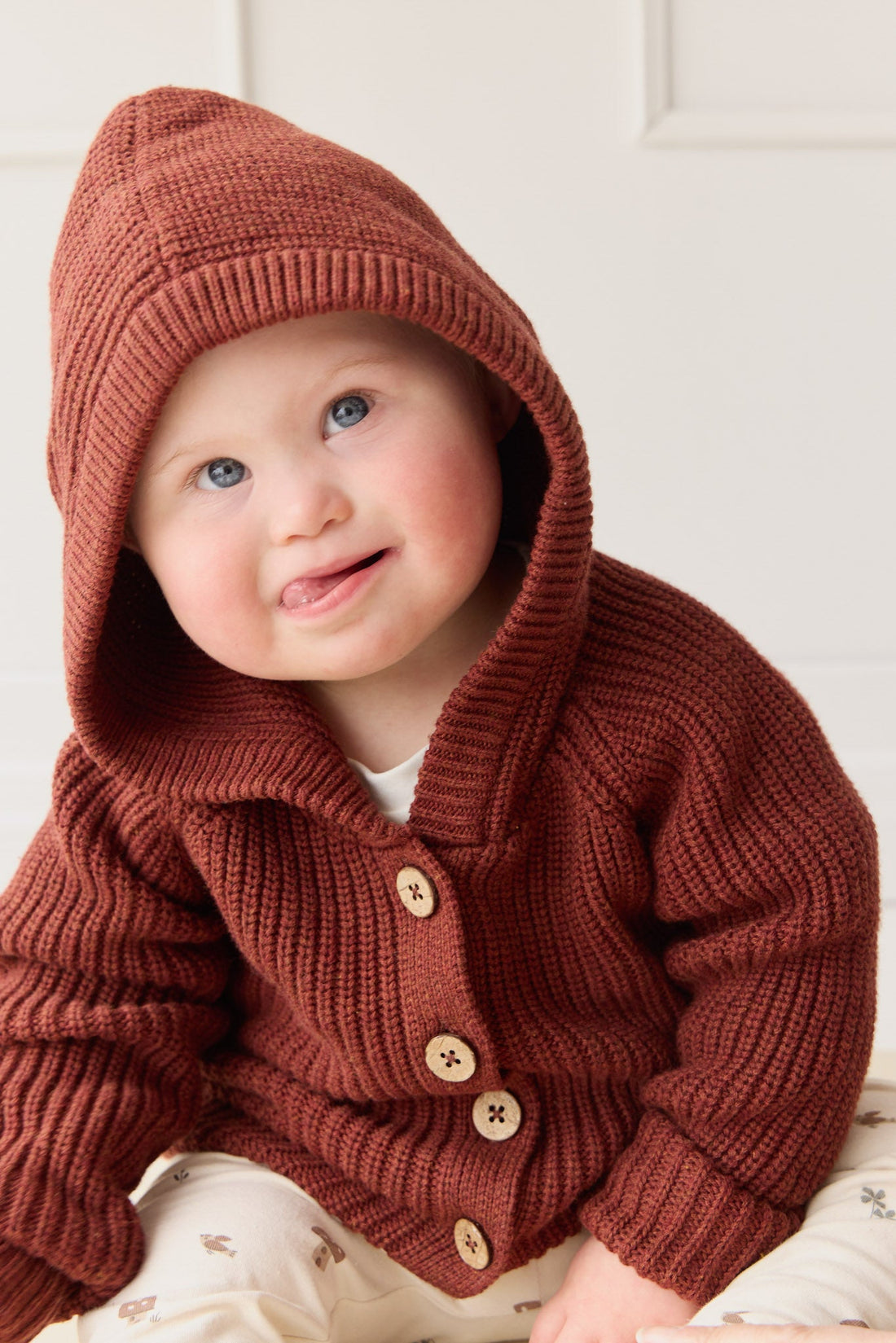 Ollie Cardigan - Fox Marle Childrens Cardigan from Jamie Kay Australia