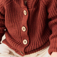 Ollie Cardigan - Fox Marle Childrens Cardigan from Jamie Kay Australia