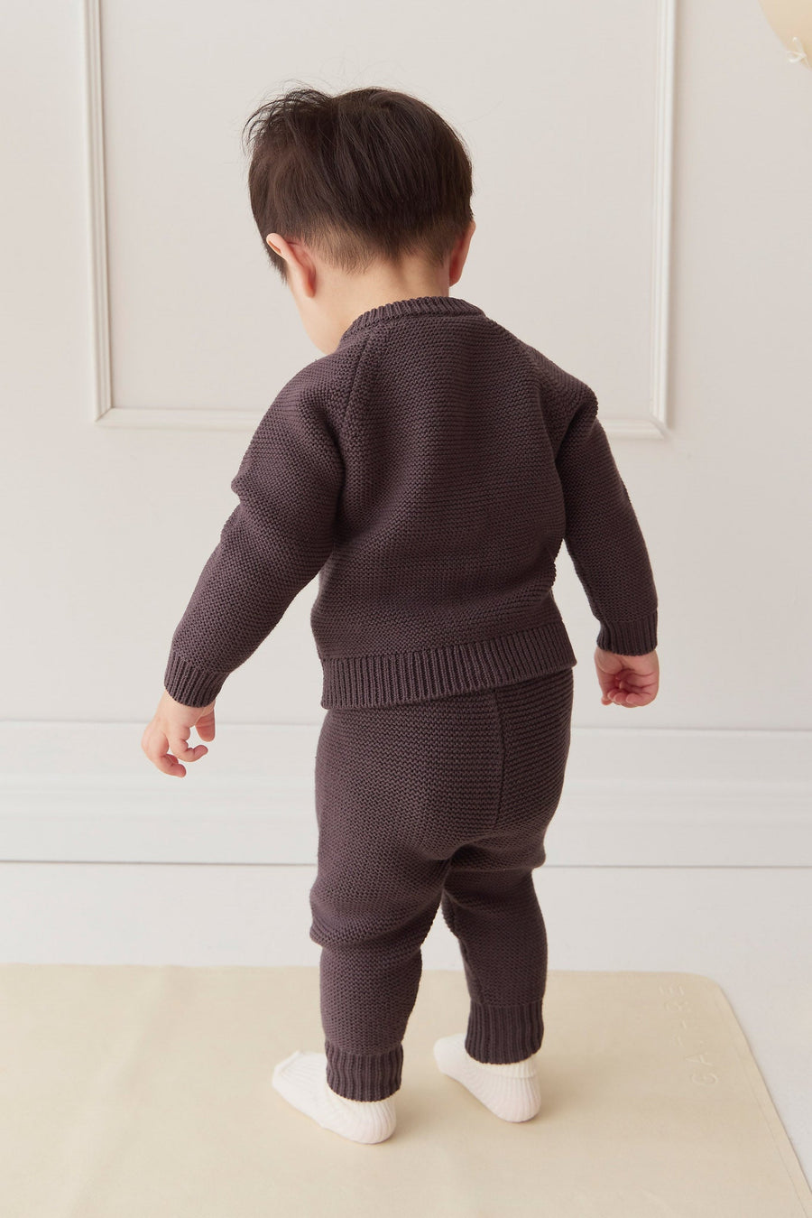 Louis Cardigan - Coal Childrens Cardigan from Jamie Kay Australia