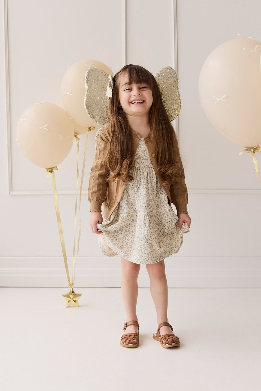 Organic Cotton Matilda Dress - Adnola Floral Childrens Dress from Jamie Kay Australia