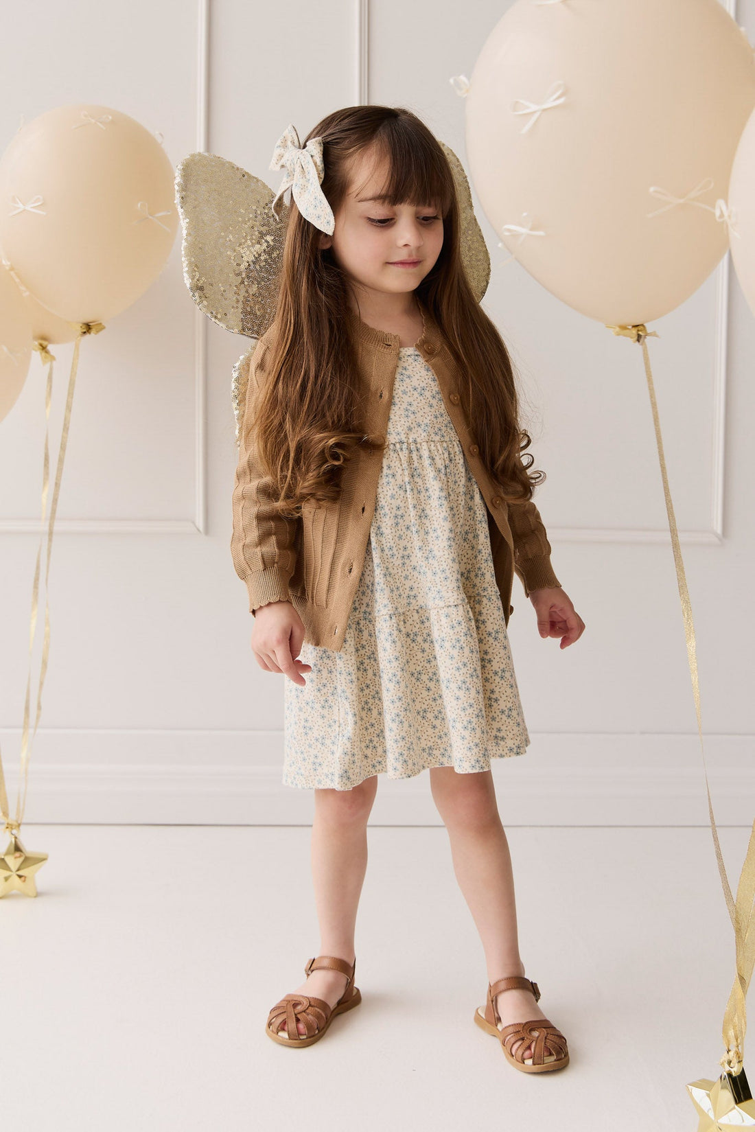 Organic Cotton Matilda Dress - Adnola Floral Childrens Dress from Jamie Kay Australia