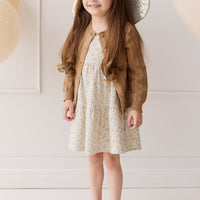 Emily Knitted Cardigan - Caramel Cream Childrens Cardigan from Jamie Kay Australia