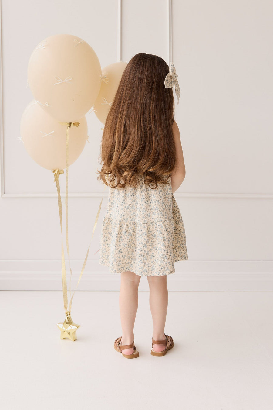 Organic Cotton Matilda Dress - Adnola Floral Childrens Dress from Jamie Kay Australia