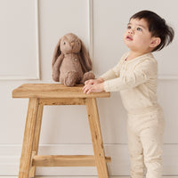 Organic Cotton Modal Long Sleeve Bodysuit - Milky Way Buff Childrens Bodysuit from Jamie Kay Australia